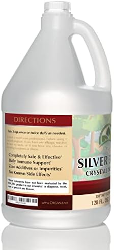 NutriNoche Organa Silver thirty PPM liquid supplement nutritional facts and label detail