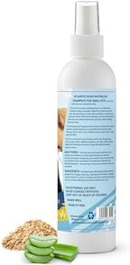 Atlantic Rush dry shampoo bottle back label with directions