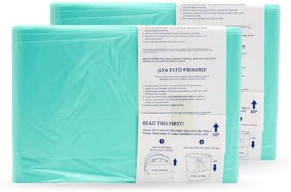Close up of Janibell Akord scented diaper pail refill bag material