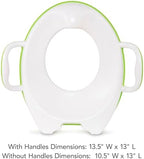 Munchkin anti slip baby toilet training seat in green colorway
