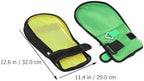Side view showing 3D mesh fabric on HEALLILY protective hand gloves.