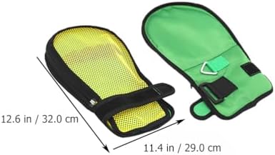 Side view showing 3D mesh fabric on HEALLILY protective hand gloves.