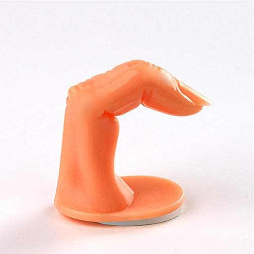 Ten plastic fake fingers for professional nail training