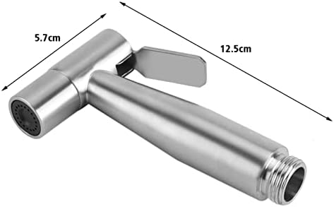 Close up of 304 stainless steel bidet nozzle texture