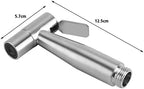 Close up of 304 stainless steel bidet nozzle texture