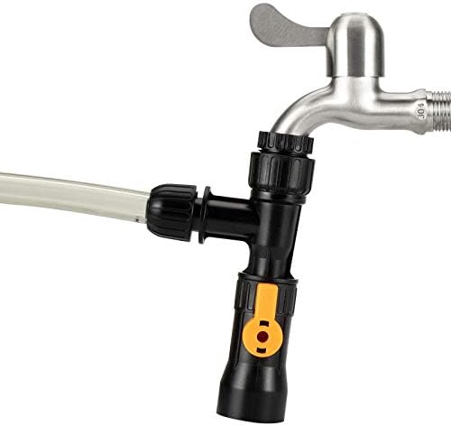 Hygger aquarium water changer attachment connected to faucet