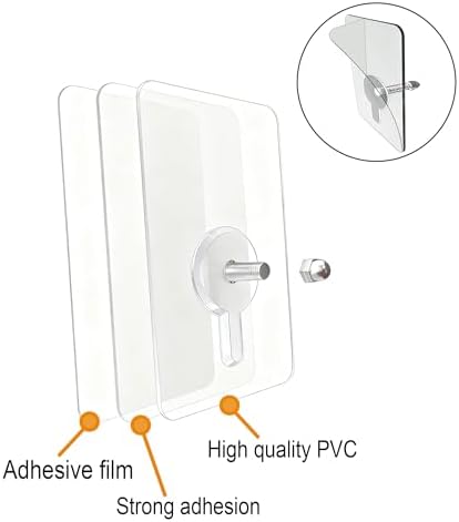 Demonstration of the high strength adhesive backing plate sticking securely to a smooth wall.