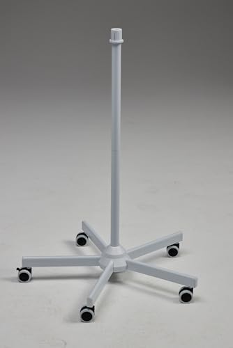 Height adjustable central support column of the 4BLANC mobile workstation stand