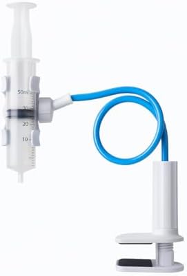 Side profile of Hicoolmam tube holder showing gooseneck flexibility.