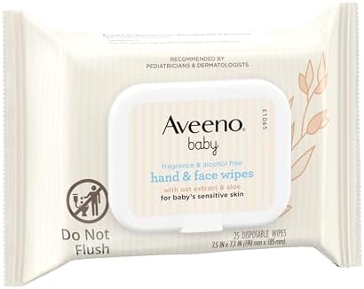 Fragrance-free pre-moistened baby hand wipes safe from birth for everyday all-over cleansing