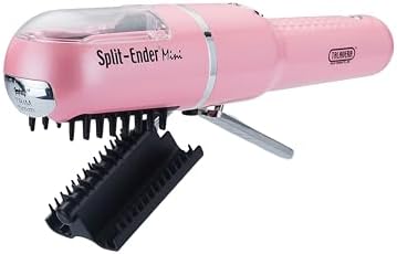 Split Ender original battery operated hair trimmer with clipping container open