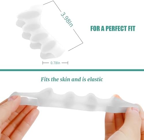 Comfortable toe spacers for yoga and relaxation