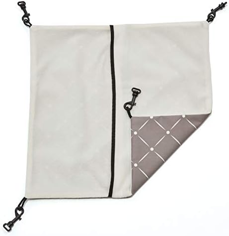 Sturdy black attachment clips for wire cage hanging hammock accessory