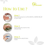 Dermveda cream jar with homeopathic ingredients label