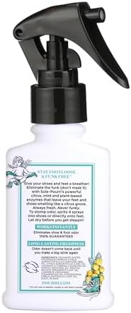Authentic Poo-Pourri shoe spray with essential oils ingredient label