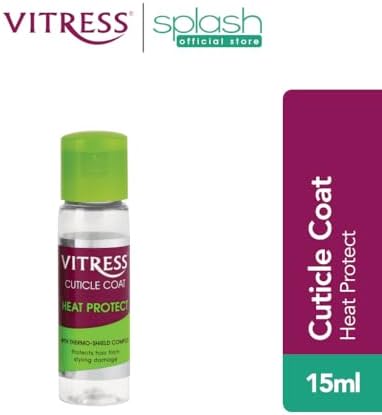 Vitress hair serum bottle with pump dispenser