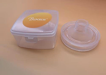 Two pieces of Bwcece 24mm silicone breast shields for wearable pumps