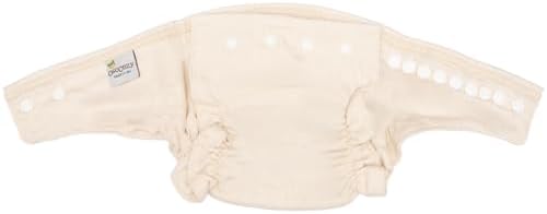 OsoCozy fitted diaper showing snap closure system