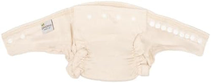OsoCozy fitted diaper showing snap closure system