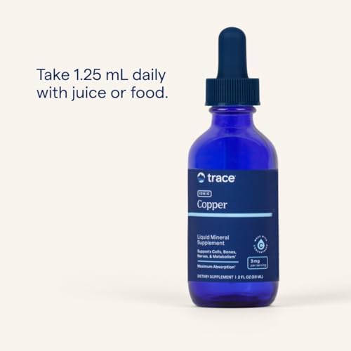 Trace Minerals Ionic Copper liquid supplement dropper detail