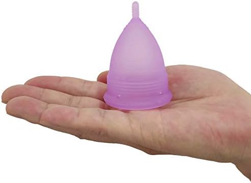 Full set of four Croing menstrual cups and two sterilizing containers for travel
