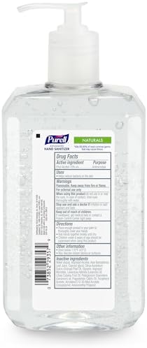 PURELL Advanced Hand Sanitizer Naturals + Refillable Aluminum Bottles, (2) 2 fl oz Travel-Size Bottles (Shipped Empty) and (1) 24 fl oz Refill (Pack of 1) – 3282-12KIT-EC - Image 2