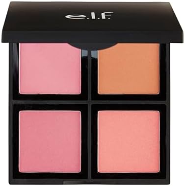 e.l.f. Cosmetics Powder Blush Palette Light front view showing four shades