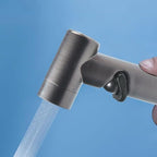 Unknown Brand P06 bidet spray gun installed setup with hose connection