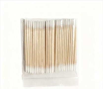 Flat lay of precision beauty swabs for makeup and nails