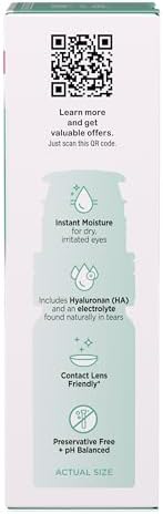 Bausch and Lomb Blink Boost packaging highlighting hyaluronate and electrolyte formula