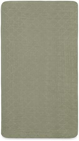 Breathable and chemical-free Babyletto organic muslin cotton bedding accessory