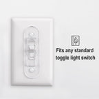 Side profile of Clymene switch cover showing toggle access