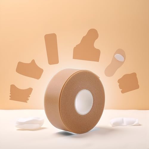 Waterproof self-adhesive moleskin bandage roll showing fabric texture.