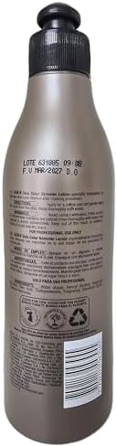 Recamier Professional hair dye stain removal lotion application on cotton pad for salon clean up