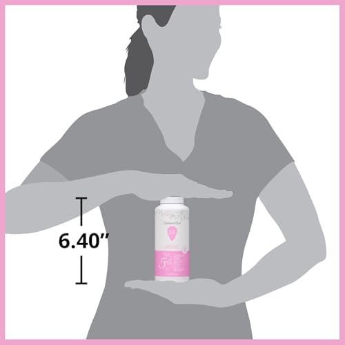 Close up of Summer's Eve feminine powder bottle showing talc-free label.