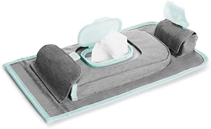 Munchkin Portable Changing Pad â€“ Lightweight and Compact Baby Diaper Changing Mat with Silver-Ion Technology, Includes 12 Diaper Disposal Bags, Grey - Image 4