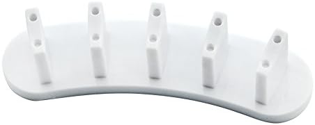 White plastic nail training holder for salon manicures