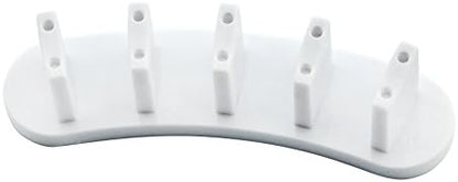 White plastic nail training holder for salon manicures