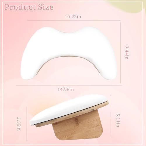 Angnya nail arm rest with UV lamp placed in the U-shaped space