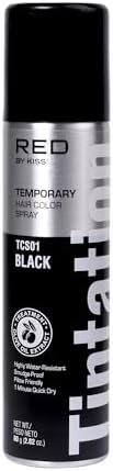 Red by Kiss temporary root touch up spray nozzle detail for precision hairline coverage