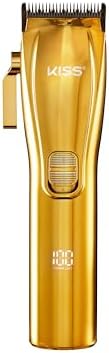 Authentic USA imported KISS hair clipper retail packaging with all included premium grooming components