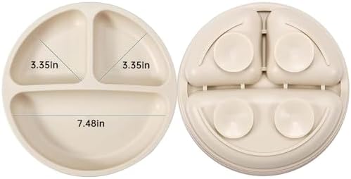 Toddler using PandaEar soft silicone spoon for self feeding