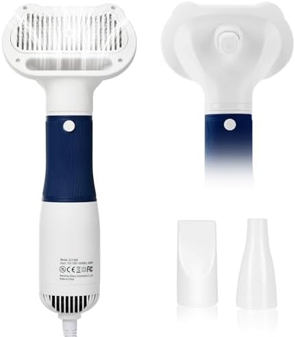 Popet pet grooming dryer showing adjustable temperature control buttons