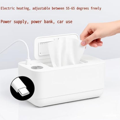 Generic portable wipe heater with car power cable