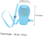 Protective safety gloves for elderly with adjustable wrist buckle and secure ties.