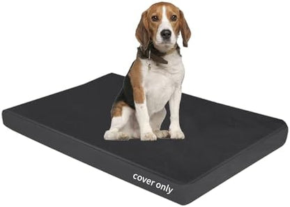 LWFCOEE pet bedding liner side profile view highlighting the thick four inch depth and durable nylon zipper.