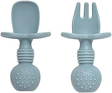 Six piece Eascrozn baby led weaning supplies set in classic colors for first stage training