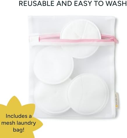 Close up of ultra-soft 4-layer absorbent nursing pad fabric