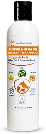 Medicated pet shampoo for itchy and dry dog skin relief