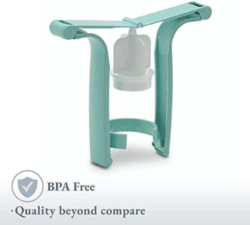 Ameda manual breast pump with Flexishield areola stimulator component closeup.